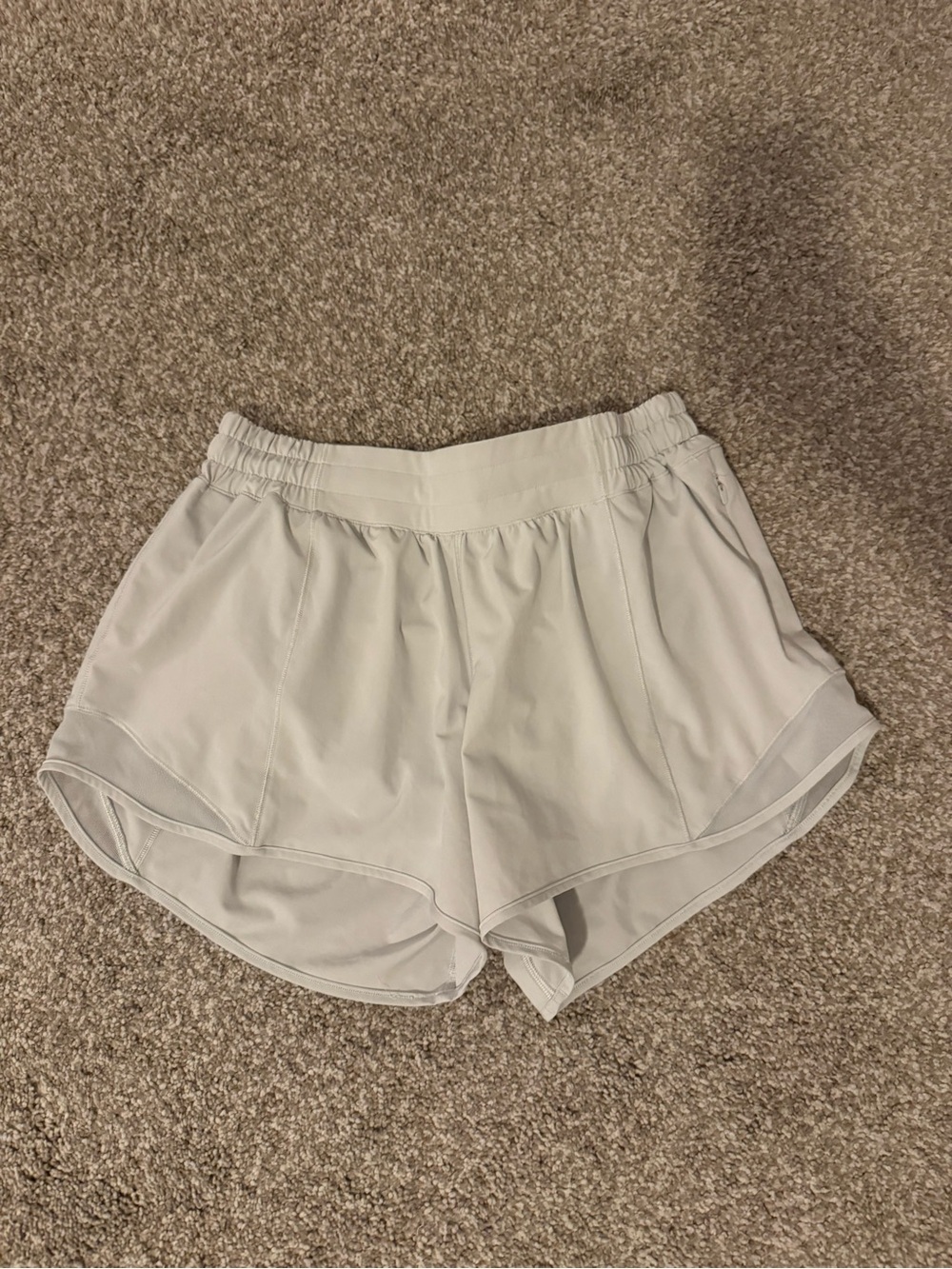 Lululemon very light blue Women's Athletic Shorts - Hotty hot 3/4” inseam.